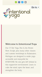Mobile Screenshot of intentionalyoga.com